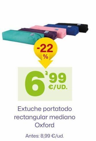 AhorraMas Estuche escolar oxford oferta