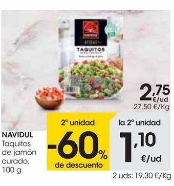 Navidul taquitos de jamón curado 100 g