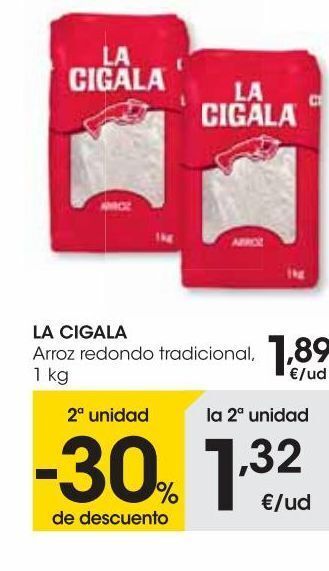 Eroski La cigala arroz redondo tradicional 1 kg oferta