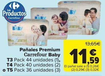 Carrefour Market Pañales premium carrefour baby oferta