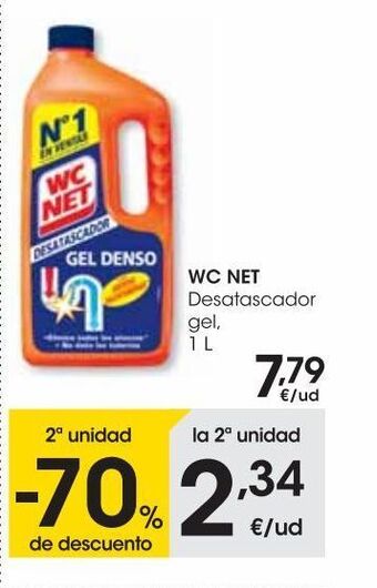 Eroski Wc net desatascador gel 1 l oferta