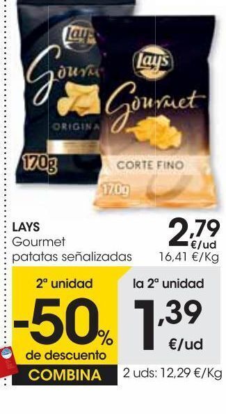 Eroski Lays patatas gourmet 170 g oferta