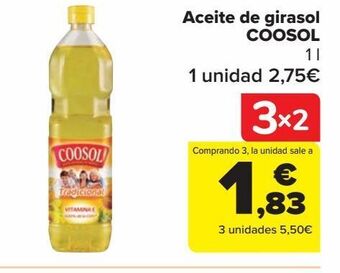 Carrefour Market Aceite de girasol coosol oferta