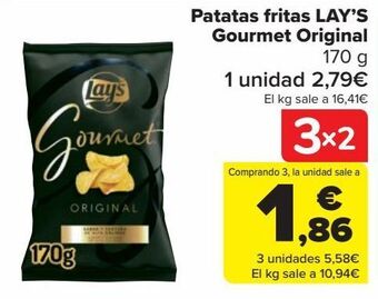 Carrefour Market Patatas fritas lay’s gourmet original oferta