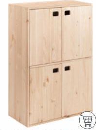 Bauhaus Estantería con puertas oferta