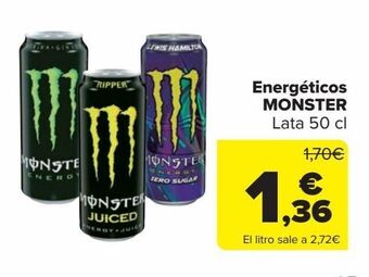 Carrefour Market Energéticos monster oferta