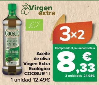 Carrefour Market Aceite de oliva virgen extra ecológico coosur oferta