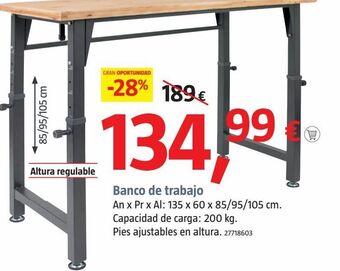 Bauhaus Banco de trabajo oferta