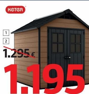 Bauhaus Caseta de jardín keter oferta