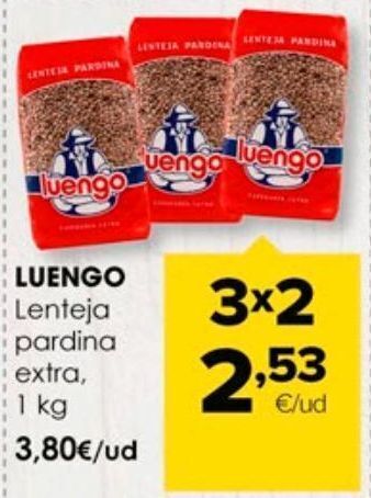 Autoservicios Familia Lentejas pardina luengo oferta