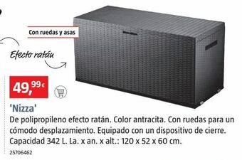 Bauhaus Baúl de resina oferta