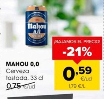 Autoservicios Familia Cerveza mahou oferta