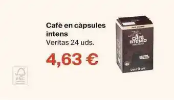 Cafè en càpsules intens Veritas 24 uds.