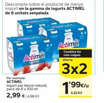 Caprabo Actimel oferta