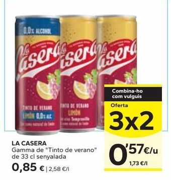 Caprabo Tinto de verano la casera oferta