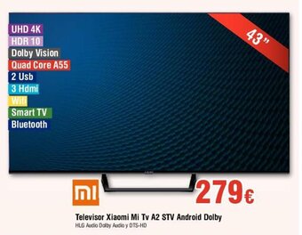 FROIZ Televisor Xiaomi Mi Tv A2 STV Android Dolby oferta