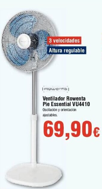 FROIZ Ventilador Rowenta Pie Essential VU4410 oferta