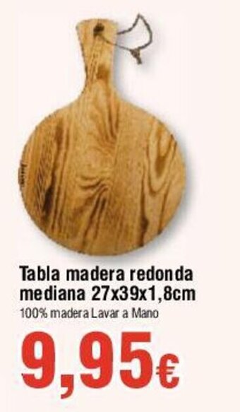 FROIZ Tabla madera redonda mediana 27x39x1,8cm oferta