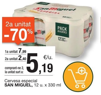 BonpreuEsclat Cervesa especial SAN MIGUEL, oferta