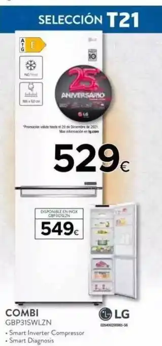 Tien 21 LG Combi GBP31SWLZN oferta