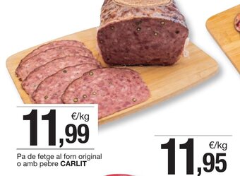 BonpreuEsclat Pa de fetge al forn original o amb pebre CARLIT oferta