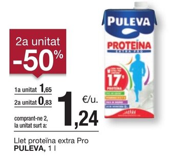 BonpreuEsclat Llet proteïna extra Pro PULEVA, 1 I oferta