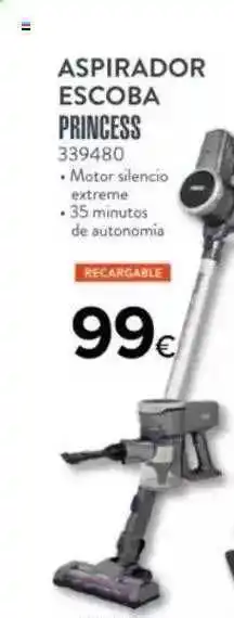 Tien 21 Aspirador Escoba Princess 339480, Recargable oferta