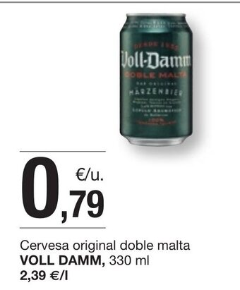 BonpreuEsclat Cervesa original doble malta VOLL DAMM, 330 ml 2,39 €/1 oferta