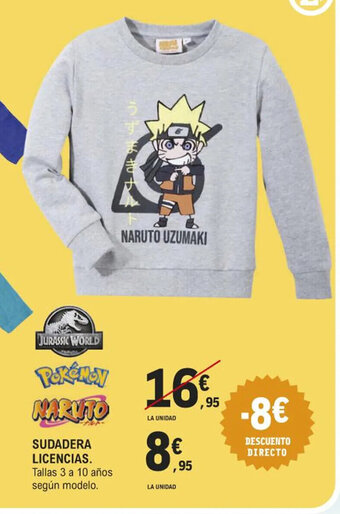 E.Leclerc SUDADERA LICENCIAS oferta