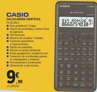 E.Leclerc CASIO CALCULADORA CIENTÍFICA. oferta