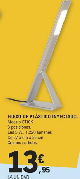 E.Leclerc FLEXO DE PLÁSTICO INYECTADO. oferta