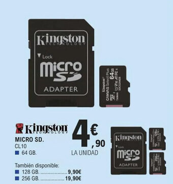 E.Leclerc MICRO SD. CL10 64 GB. oferta