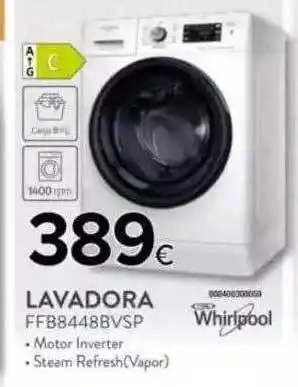 Tien 21 Whirlpool Lavadora FFB8448BVSP oferta