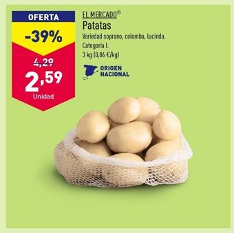 ALDI Variedad soprano, colomba, lucinda patatas oferta
