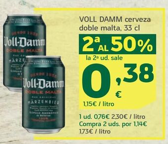 HiperDino Cerveza voll-damm oferta