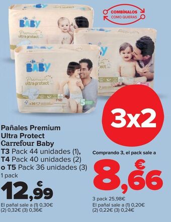 Carrefour Pañales premium ultra protect carrefour baby oferta