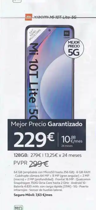 Movistar Mi Xiaomi Mi 10T Lite 5G oferta