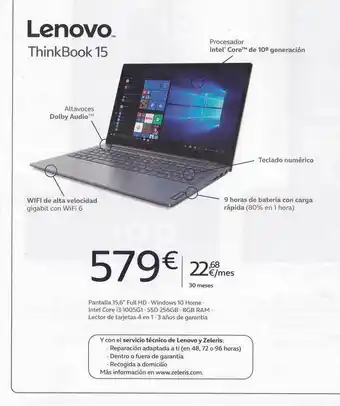 Movistar Lenovo ThinkBook 15 oferta