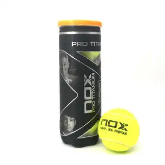 Decathlon Bote de 3 pelotas de pádel pro titanium nox oferta