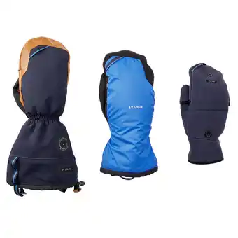 Decathlon Manoplas térmicas de esquí y nieve 3en1 -30 °c impermeables adulto arctic 900 oferta