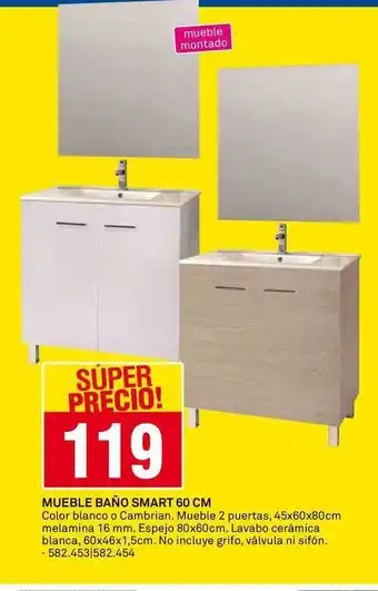 Bricoking Smart Mueble Baño 60 Cm oferta