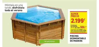 Leroy Merlin Piscina Desmontable de Madera oferta
