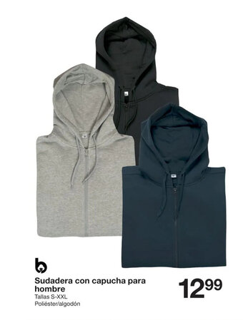 Zeeman Sudadera con capucha para hombre oferta