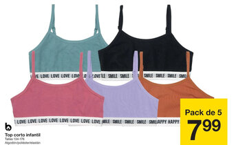 Zeeman Top corto infantil oferta