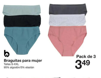 Zeeman Braguitas para mujer oferta