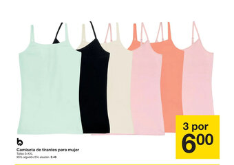 Zeeman Camiseta de tirantes para mujer oferta