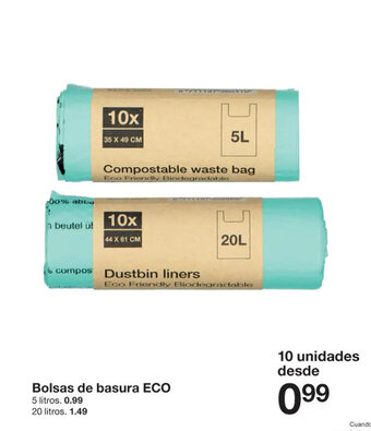 Zeeman Bolsas de basura ECO oferta