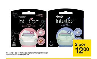 Zeeman Recambio de cuchillas de afeitar Wilkinson Intuition oferta