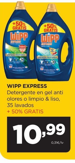 Alimerka Detergente gel wipp express oferta