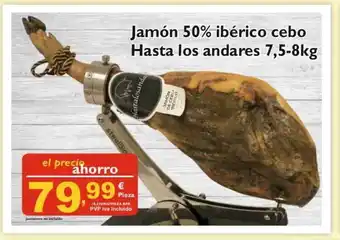 Supermercados La Despensa Hasta Los Andares Jamón 50% ibérico cebo 7,5-8kg oferta
